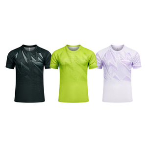Camiseta de Fútbol con Estampado Geométrico Agrietado, Cuello Redondo, Manga Raglán, Uniforme Deportivo Personalizado para Equipos - Product Image 1