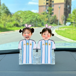 Oferta Especial: Adornos Acrílicos Personalizables con Cabeza Oscilante para Coche, Decoración Transparente para Vehículos, Manualidades Divertidas - Product Image 1