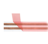 18AWG 2-adriges Reinkupfer Superflaches Selbstklebendes Wandmontiertes Audio- & Stromkabel