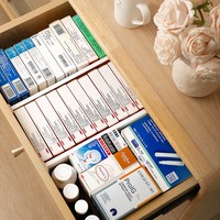 Diviseurs de tiroirs rétractables ajustables HIPS à fixation rapide, 1 couche, pour cuisine, salle de bain, chambre, armoire, bureau, organisation de rangement