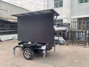 Ngoài trời Trailer Màn hình LED tiết kiệm năng lượng quảng cáo LED biển quảng cáo Tấm Pin Mặt Trời pin di động biển báo hiển thị - Product Image 3