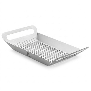 Cesta de Acero Inoxidable para Asar Carne, Camarones, Verduras, Accesorios para Barbacoa, Cestas para Asar para Todas las Parrillas y Ahumadores - Product Image 4