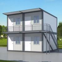 Großhandel 20 40 ft benutzer definierte zweistöckige Flat Pack Fertighaus Stahl Container haus moderne vorgefertigte mehrstöckige Hotel nutzung