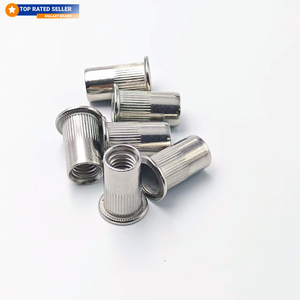 <span class=keywords><strong>Tuercas</strong></span> <span class=keywords><strong>Remachables</strong></span> MALAXY M3 M8, Acero Inoxidable, M6 Pequeñas, 90 Unidades, Cabeza Plana Avellanada, Rosca Tubular Hexagonal, Remache Moleteado - Product Image 1