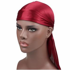 H-35 Du Rag <strong>Customizable</strong> Wholesale Designer <strong>Durags</strong> Fashion Hair Accessories Custom Men Silk Durag - Product Image 3