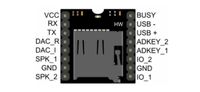 Módulo Reproductor MP3 DFPlayer Mini V3.0, Tarjeta TF, Unidad USB, Control Serial, Placa Decodificadora de Audio para Arduino ESP32, Proyecto de Sonido DIY