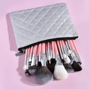 Phổ biến Quà tặng khuyến mãi Kabuki make up Brushes Set mềm nhất Trắng Tóc mặt trang điểm bàn chải maquillaje AL por thị trưởng Para vender