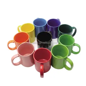 Niedriger Preis Großhandel moderne Farbe glasierte Steinzeug Kaffeetasse 11oz Tassen Keramik becher