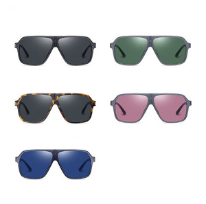 New <b>Large</b> <b>Frame</b> Sunglasses Fashion Polarized Outdoor Trend Black Sunglasses UV400 Men's Sunglasses - Product Image 5