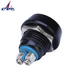 Vente chaude 12mm grande tête rotule coque galvanisée 1NO réinitialisation câblage colonne Base bouton poussoir interrupteur 2 vis <span class=keywords><strong>2A</strong></span> - Product Image 4