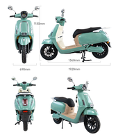 CKD SKD 12 pouces femme Scooter électrique 1100/1300W 60 km/h vitesse motos électriques pour adultes en vente