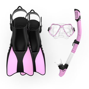 2023 nuevo conjunto de esnórquel sin marco gafas de buceo equipo de esnórquel aletas conjunto de equipo de buceo - Product Image 5