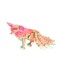 Figurine Articulée de Renard à Neuf Queues Imprimée en 3D, Jouet Anti-Stress à Articulations Mobiles, Décoration de Bureau, Cadeau Unisexe pour Enfants de 7 Ans et Plus
