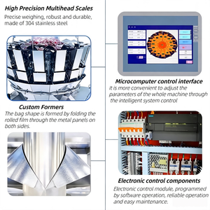Máquina Envasadora Multifuncional de Alimentos Sólidos y Granulares, Totalmente Automática, para Envasar Hojuelas de Maíz, Snacks y Macarrones - Product Image 3