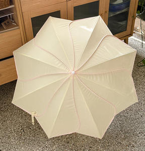 <span class=keywords><strong>Parapluie</strong></span> coréen automatique à pétales, grande taille, double usage (soleil/pluie), pour femme, renforcé, résistant au vent, portable, haute qualité - Product Image 4