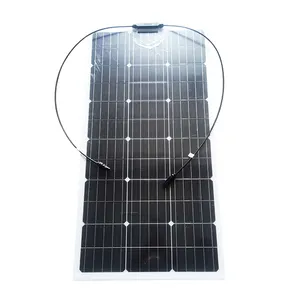ACTECmax AC.531.002 150W 1100MM Portable Flexible Solar Panel for Truck RV Roof Parking Cooler Electric Car Solar Power System