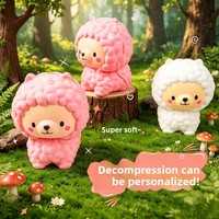 Jouet Squishy Alpaga Viral en PU à Rebond Lent, Jouet Anti-Stress à Presser, Jouet Fidget Unisexe Tous Âges, Vente en Gros Usine