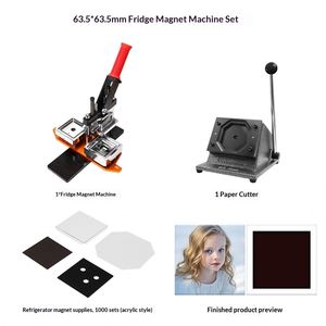 Juego de 50*50 (63.5*63.5) imanes cuadrados de acrílico para fotos, máquina de fabricación de imanes de acero para manualidades y souvenirs para uso doméstico - Product Image 6