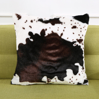 Housse de coussin courte en peluche à texture léopard Amity pour la décoration de la maison, coussin de canapé de salon