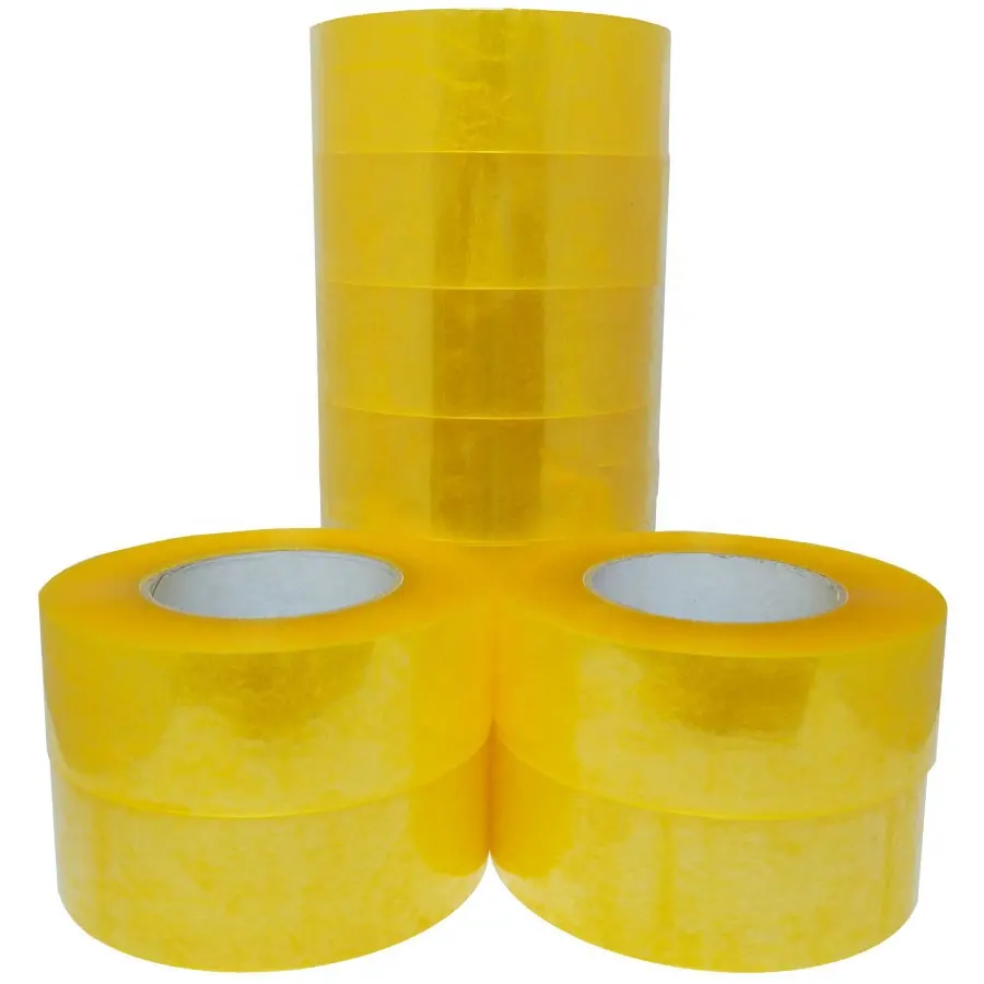 Custom Transparent Bopp Opp Film Acrylic Adhesive Packing Clear Express Delivery Carton Sealing Gummed Tape