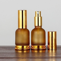 Flacons compte-gouttes en verre électroplaqué or et argent sur mesure avec pipette à bulbe en caoutchouc pour emballage cosmétique d'huiles essentielles et sérums