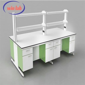 Mesa de Trabajo de Laboratorio Moderna con Marco en C de Acero con Gabinete de Almacenamiento para Uso en Incubadoras en Escuelas y Hospitales, Equipo de Laboratorio Económico - Product Image 5