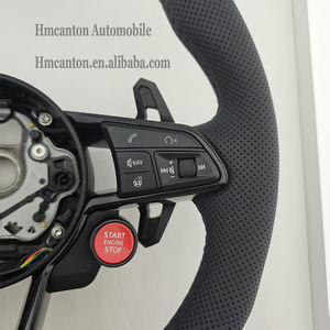 Volante Deportivo de Cuero Perforado con Botón R8, Compatible con Audi R8 - Product Image 5