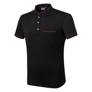 Hotel e ristorante <span class=keywords><strong>cameriere</strong></span> colletto Stand T Shirt Polo con tasca - Product Image 5