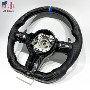 Volant en fibre de carbone pour <span class=keywords><strong>BMW</strong></span> <span class=keywords><strong>M3</strong></span> E90 E92 E70 E85 <span class=keywords><strong>E86</strong></span> F10 F18 F30 F35 F20, mise à niveau de l'ancien au nouveau, en stock dans l'entrepôt américain. - Product Image 1