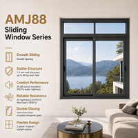 Fenêtre coulissante double vitrage 2026 en aluminium avec verre Low-E et moustiquaire – Offre spéciale
