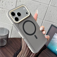 Étui magnétique translucide mat premium pour iPhone 17, étui de protection 360° pour iPhone 18 Pro Max