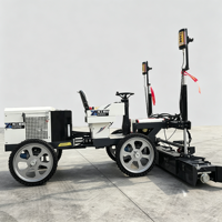 Machine à niveler au laser auto-nivelante avec plaque vibrante pour allées de chambre froide