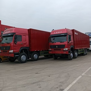 Gebrauchte schwere LKW HOWO Muldenkipper 8x4 Fracht transport fahrzeug 9,6 Meter Container Fracht fahrzeug - Product Image 4