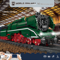 Mould King 12007S Motorlu BR18 Alman Ekspres Tren Modeli Tren Blokları Yüksek Kalite Uygun Fiyat Blok Eğitici Oyuncaklar