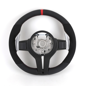 Volant sport en cuir Alcantara rouge avec bande supérieure pour Série 6, Série 4, M2, <span class=keywords><strong>M3</strong></span>, M4, F10, F30, <span class=keywords><strong>F80</strong></span> - Product Image 2