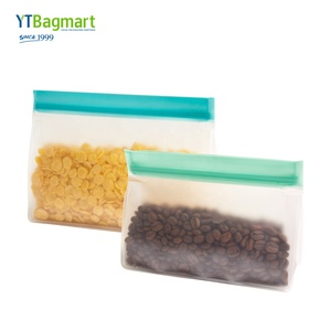 Reusable Eco Peva Food Packaging Bags Vacuum Silicone Food Storage Bag Zip Lock Preservation Freezer Food Storage Bags Organizer