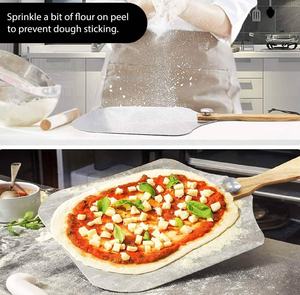 Pala para <span class=keywords><strong>Pizza</strong></span> Plegable de Aluminio con Mango de Madera, 12 x 14 Pulgadas, con Cubierta Protectora para <span class=keywords><strong>Pizza</strong></span> Casera - Product Image 5