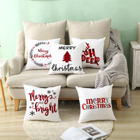 45x45cm Multi Styles Dessin Animé Taie D'oreiller De Noël Décor De Noël pour La Maison Joyeux Ornement Taies D'oreiller Cadeaux De Noël