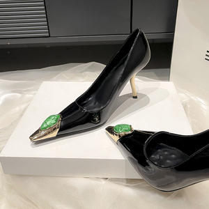 7CM/9CM Hot Selling Zandalias Glitter Rhinestone Talon Femmes Summer Shoes Rhinestone Fashion <b>Heels</b> - Product Image 3
