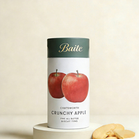 Emballage personnalisé en tube de papier kraft de qualité alimentaire pour biscuits, gâteaux, en-cas, noix, boîte cylindrique hermétique avec fenêtre, toutes tailles