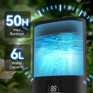 Оптовый ультразвуковой увлажнитель воздуха для комнатных растений, 6 л, с верхним заливом, холодным туманом, сенсорным управлением, Wi-Fi и гибкой настройкой, пластиковый - Product Image 3