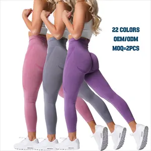Kadınlar açık alan sporları tayt Yoga pantolon Nvgtn kontur tayt yüksek bel elastik sıkıştırma dikişsiz dikişsiz Set artı boyutu