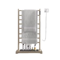 Porte-serviettes électrique intelligent pour la maison avec écran tactile Chauffage Support de rangement pour salle de bain sur pied sans perforation requise