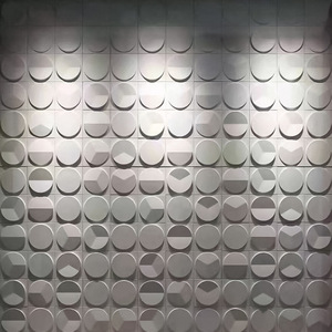 Panel de textura de componentes de PU con estructura de ladrillo de nueve rejillas, piedra cultural hueca para pared de fondo, ligero e impermeable - Product Image 1