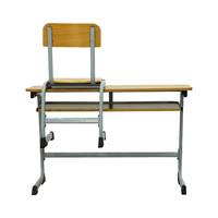 Meubles d'école modernes de haute qualité, ensemble de tables et de chaises doubles pour étudiants