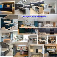 Realgrees – meubles de cuisine, maison entière, personnalisation, appartement, Grain de bois, stratifié, fabricant d'armoires de cuisine