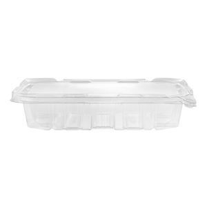 Venta al por mayor 22.6X20.1X4.7 Contenedores rectangulares de plástico para alimentos Caja de aperitivos desechable apilable para bandejas de frutas y verduras para ensalada - Product Image 4