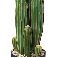 Grand cactus artificiel en pot, verdure réaliste du désert pour la décoration au sol et l'aménagement paysager des fenêtres