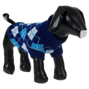 DB Fashion Pet <b>Sweater</b> Striped <b>Argyle</b> Style Ribbed Washable Cloth Knit Apparel for Spring Warm Clothing - Product Image 5