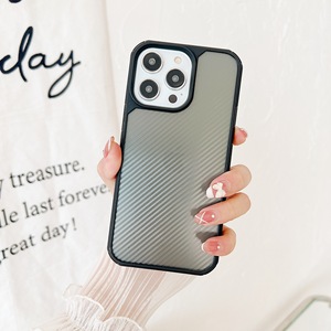 เคสโทรศัพท์ทำจากคาร์บอนไฟเบอร์ aramid Slim DRY Hard PC เคสโทรศัพท์คาร์บอนไฟเบอร์เรซินสำหรับ iPhone 12 13 14 15 16 PRO MAX - Product Image 5